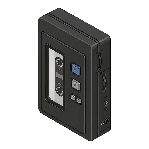 Sony Walkman WM-AF604 pixel art