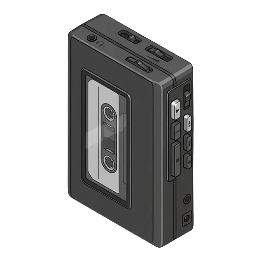 Sony Walkman WM-B47 pixel art