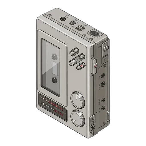 Sony Walkman WM-D6 pixel art